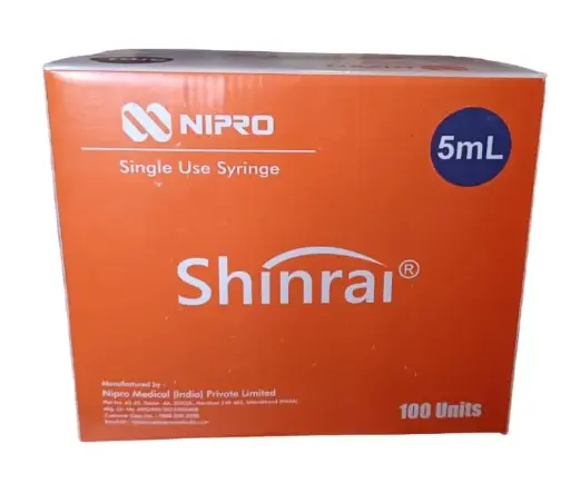 Nipro Syringe With Needle 5Ml