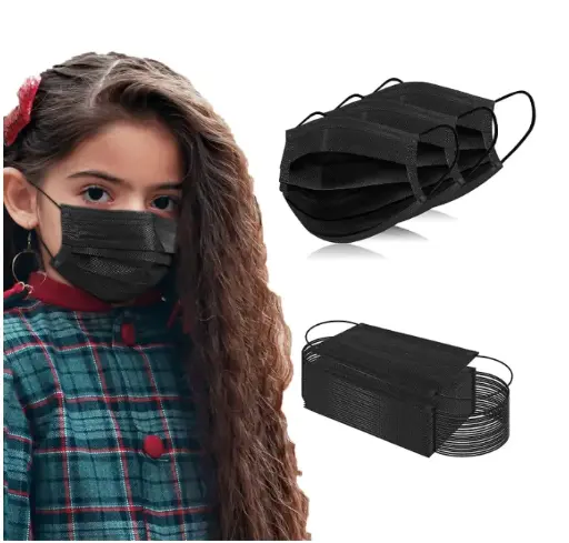 Kids 3ply Mask Black